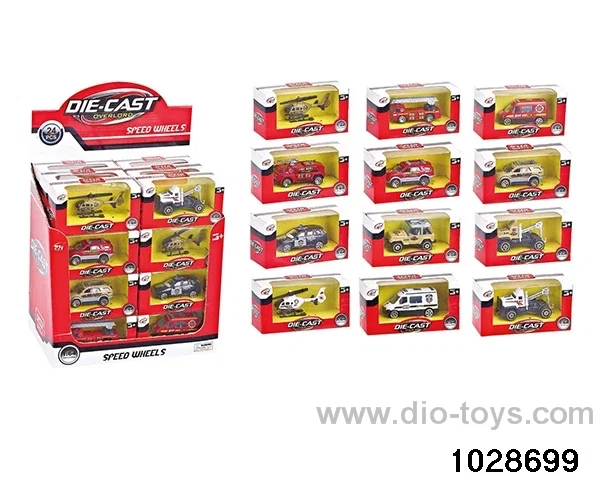 Alloy cars in display box