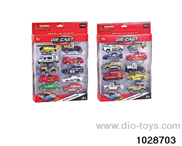 Alloy cars in 10pcs window box