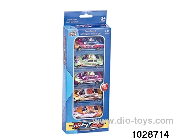 Tin car in 5pcs window box