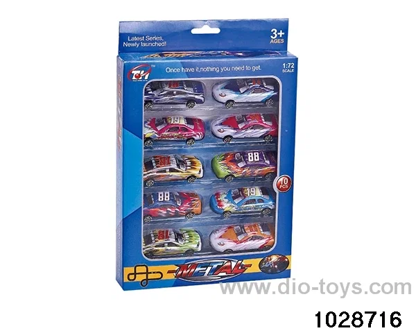 Tin car in 10pcs window box