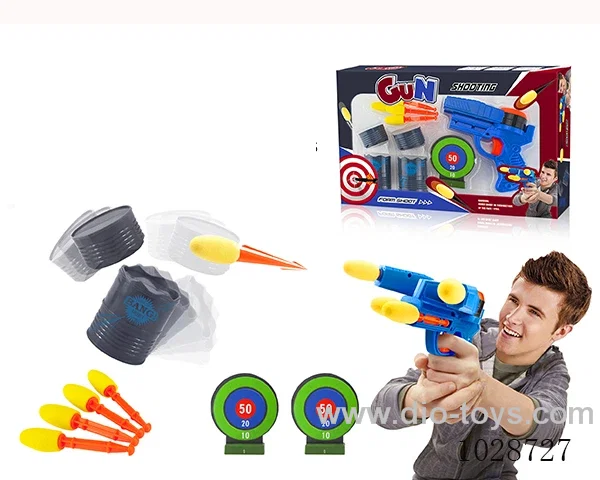Double-cartridge gun  2color mixed loading in window box