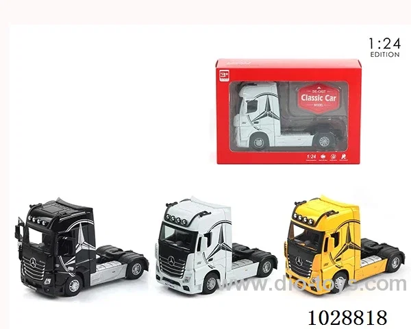 1:24 sliding alloy car with sound&light in window box