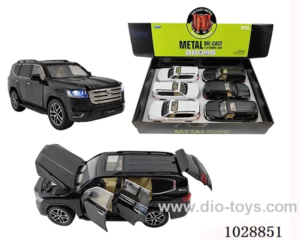1:24 Toyota Land Patrol sound light back 6 open door authorized car