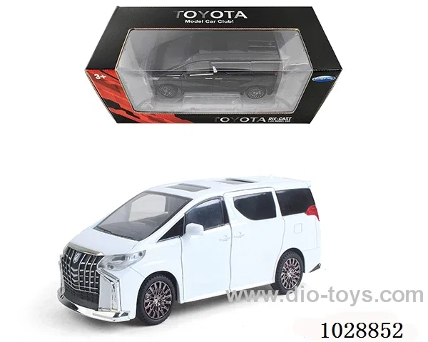 1:24 Toyota Elfa sound light Pull-back 6 doors authorized car