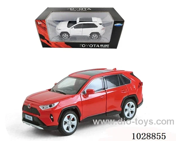 1:24 Toyota RAV4 sound light Builai 6 open door authorized car
