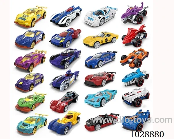 6pcs 1:64 sliding alloy car 6sets mixed loading in opp bag