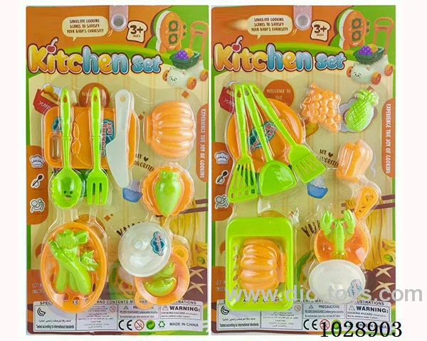 Kitchen set 2sets mixed loading in blister card