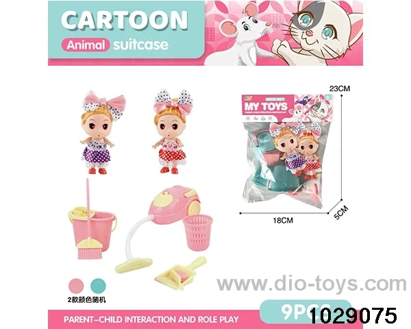 Barbie cleaning furniture in poly bag header