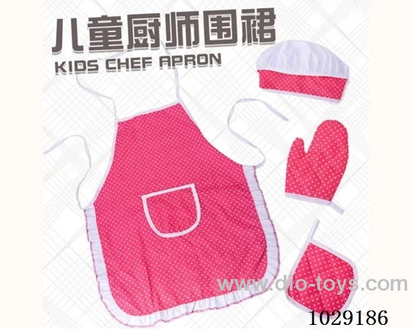 4pcs Children's cook apron in opp bag