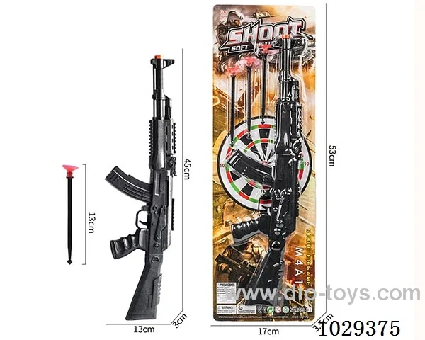 Soft bullet gun set in blister card