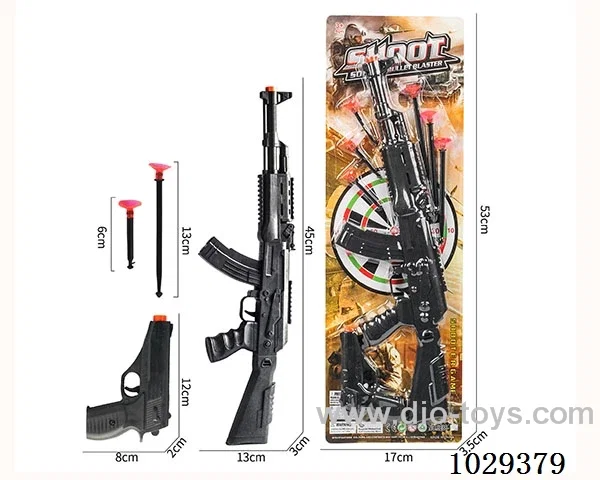 Soft bullet gun set in blister card