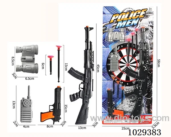 Soft bullet gun set in blister card