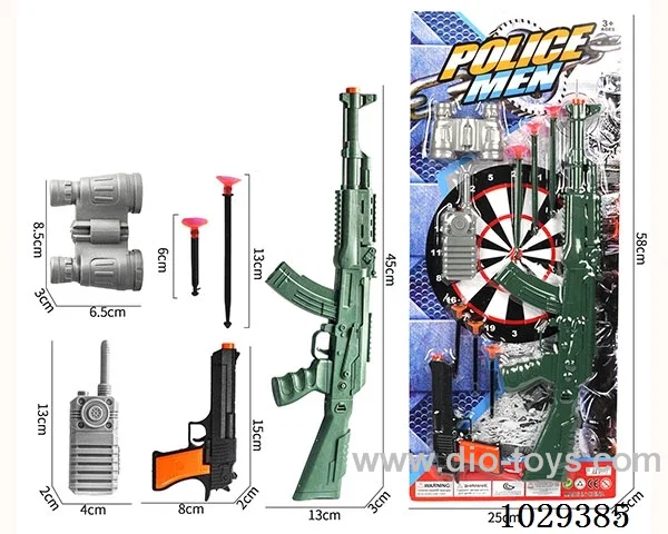 Soft bullet gun set in blister card