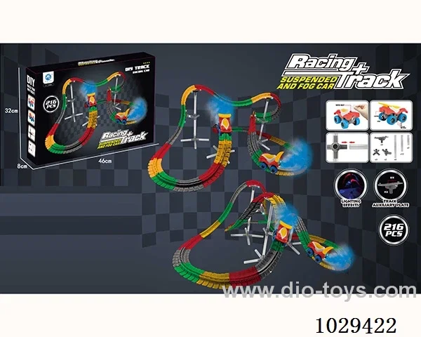 Spray car & variable track with Light stand in color box