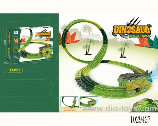 variable track with Dinosaur car include battery  in color box