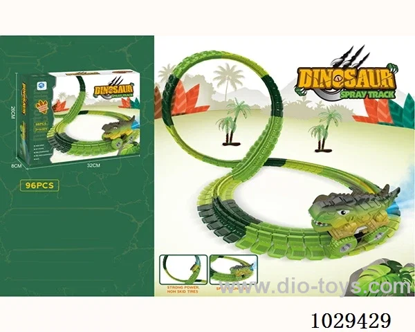 variable track with Dinosaur car include battery  in color box