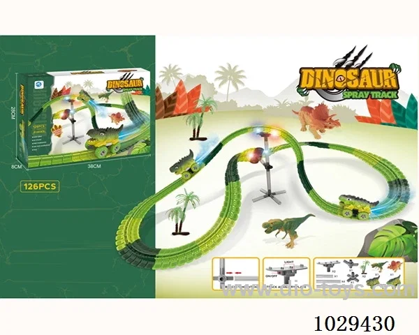 variable track with Dinosaur car in color box