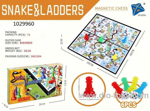Snake&Ladders game toy in color box