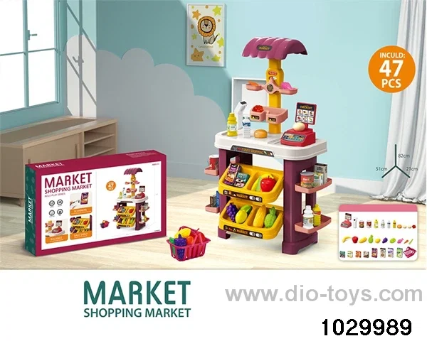 Supermarket counter in color box