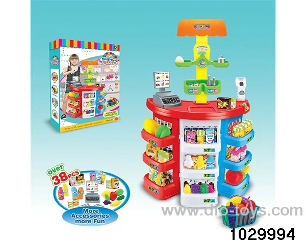 Supermarket table round in color box