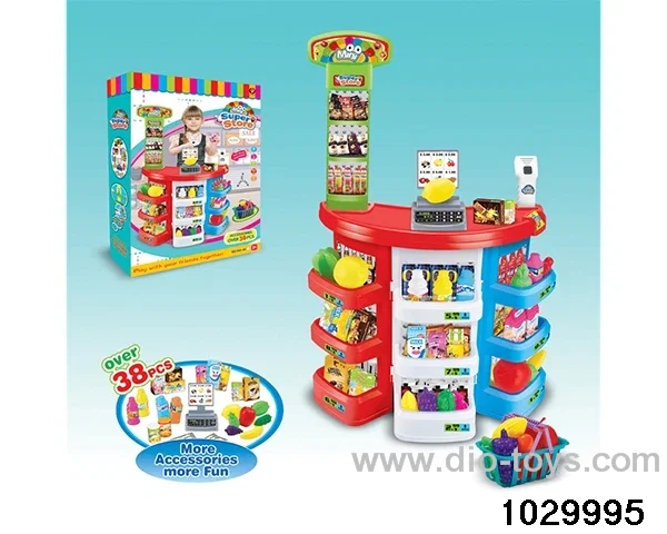 Supermarket table round in color box