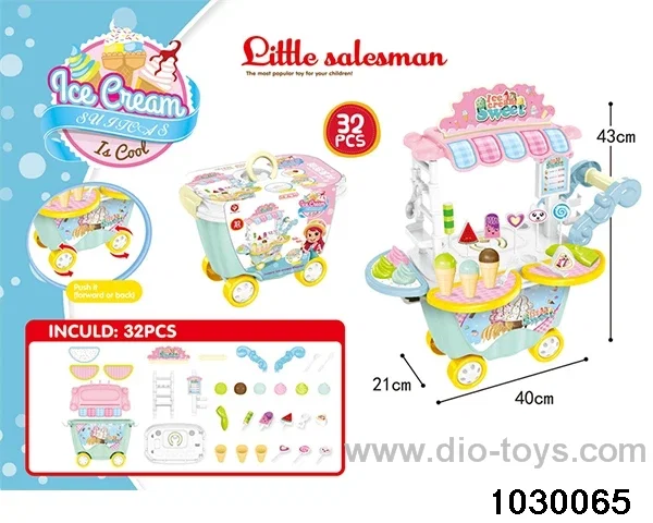 Ice-cream truck in paper card