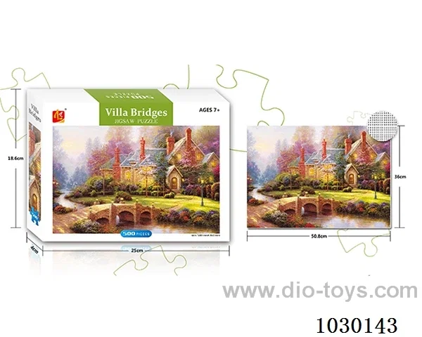 500PCS  Puzzle toy in color box