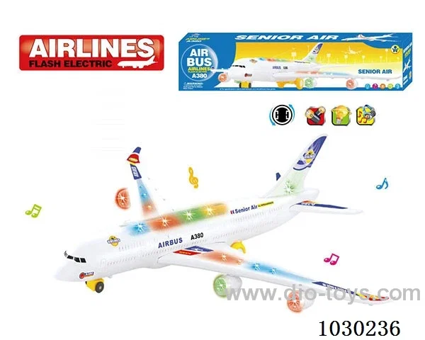 electric universal airplane with light& music  without battery