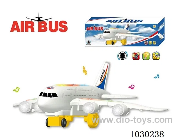 electric universal airplane with light& music not included battery