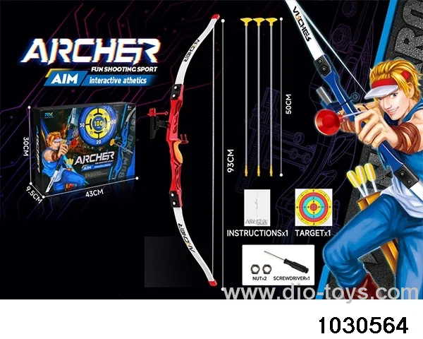 1:1.5 simulation bow and arrow in color box