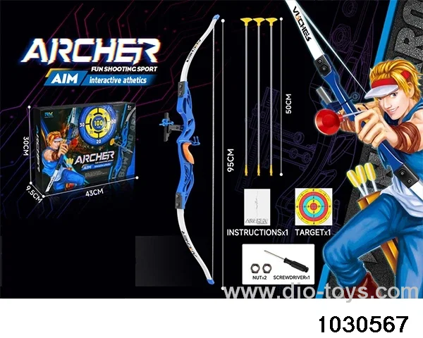 1:1.5 simulation bow and arrow in color box