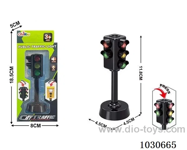 Sound and light traffic lights include battery