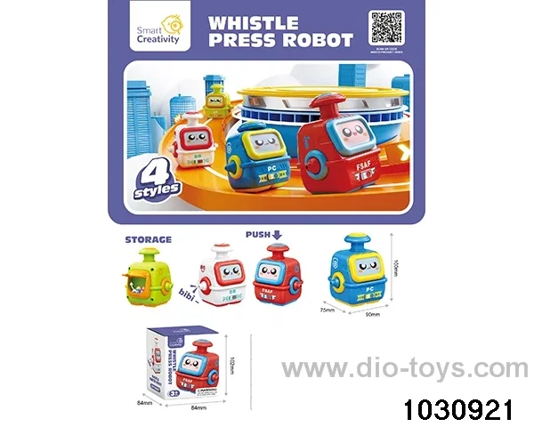 Press Whistle Robot in color box