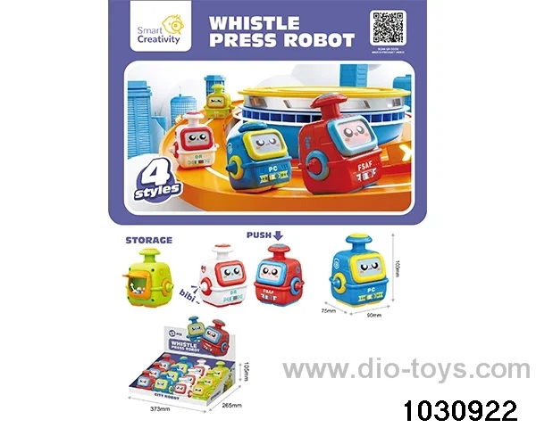 Press Whistle Robot in display box