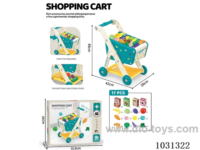 26pcs shopping cart with electric&light&music 2color mixed loading