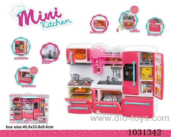 kitchen ware with light & music in window box