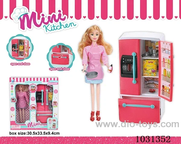 icebox+doll  in window box