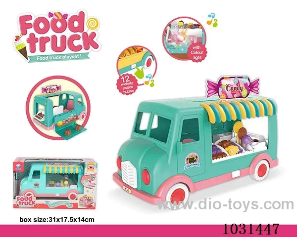 food truck  with light&music in window box