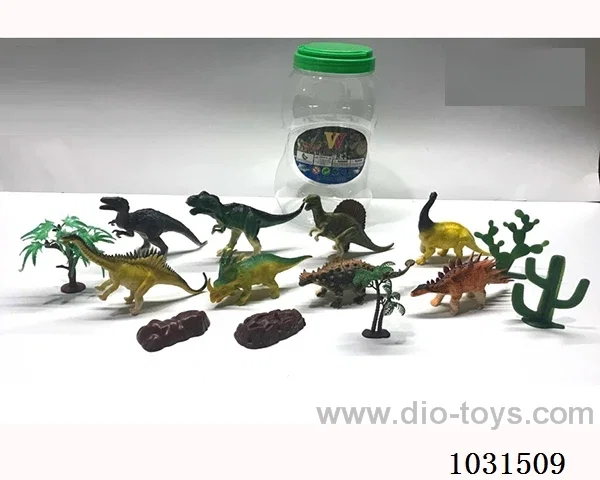 8pcs dinosaurs 6.5 inch in Barrel