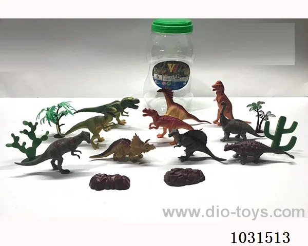 10pcs dinosaur 6 inch in Barrel