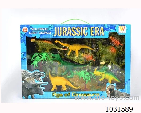 dinosaur set 6.5 inch in Window box