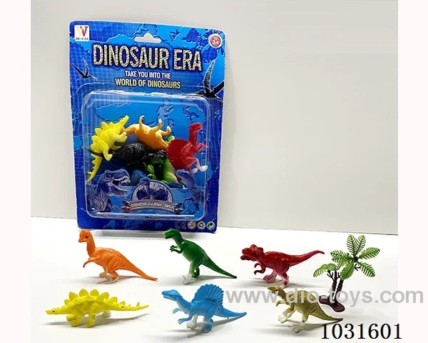 6pcs dinosaur set in blister card