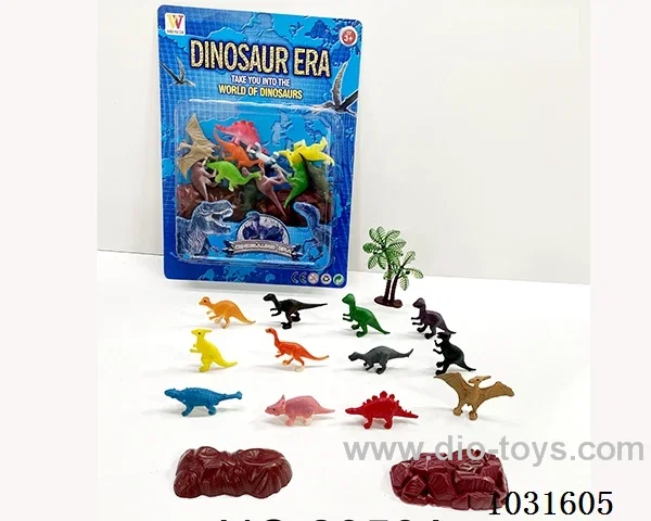 12pcs dinosaur set in blister card