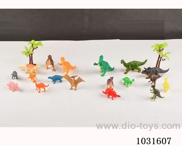 9pcs dinosaur set 2sets mixed loading  in PP bag with header