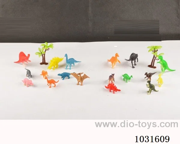 9pcs dinosaur set 2sets mixed loading in PP bag with header