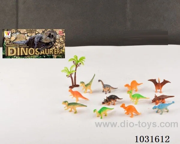 12pcs dinosaur set in PP bag with header