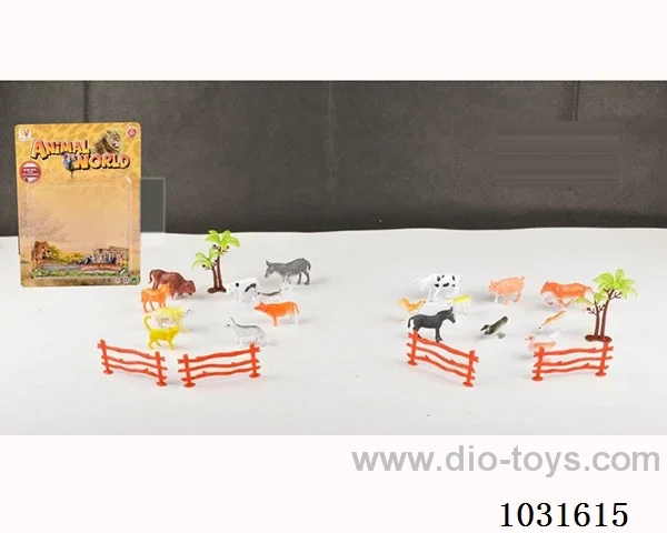 9pcs dinosaur set 2sets mixed loading in blister card