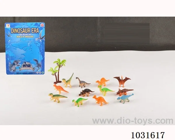 12pcs dinosaur set in blister card