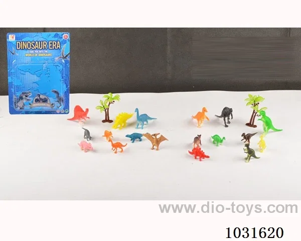 9pcs dinosaur set 2sets mixed loading in blister card
