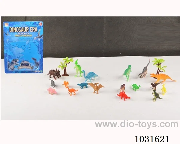9pcs dinosaur set 2sets mixed loading  in blister card